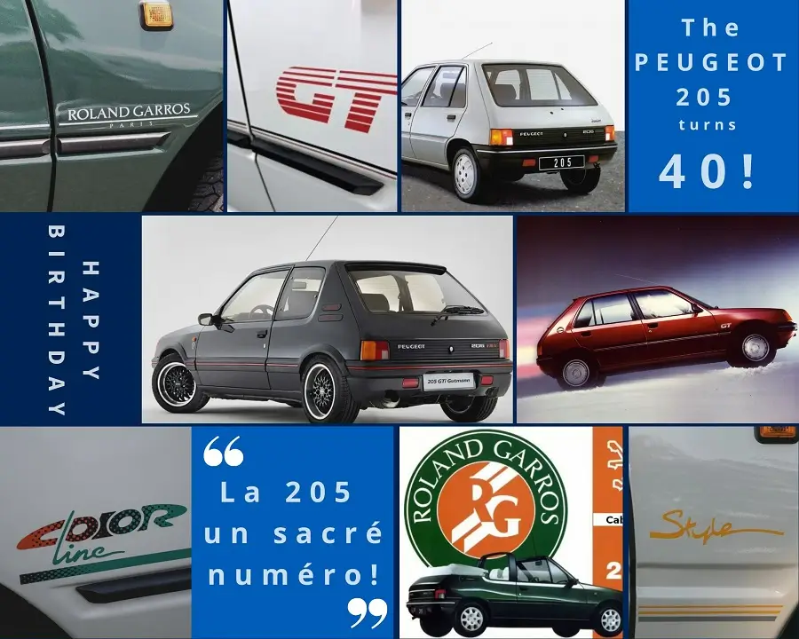 The PEUGEOT 205 is turning 40: an alluring sacred number, Peugeot